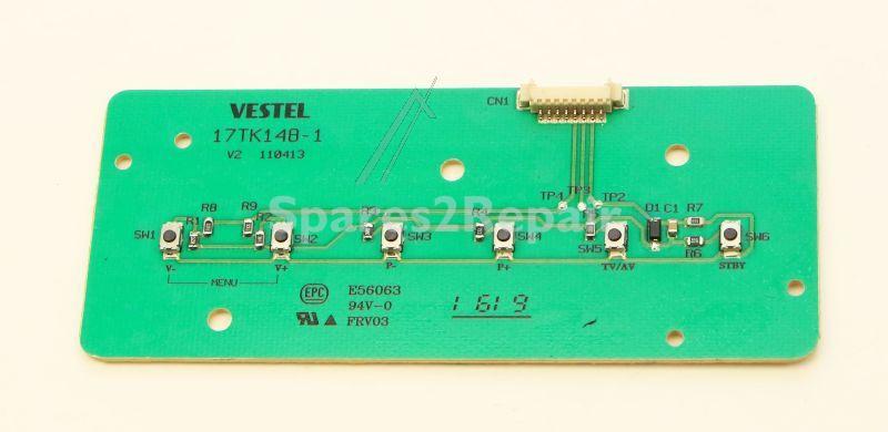 Vestel Control Panel - 23045101 Switch Board 17tk148