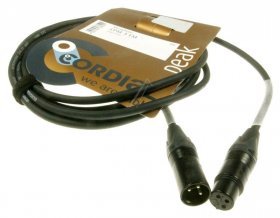 Cordial Neutrik Xlr Connectors - 3,0 M, Suitable For Neutrik Xlr Female Black - Xlr Male Black