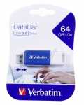 Verbatim Usb-stick 2.0 - V Databar Usb 2.0 Drive Blau 64gb