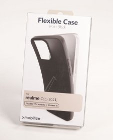 Mobilize Leather Bag Gsm - 27461 Mobilize Rubber Gelly Case Realme C11 (2021) Matt Black