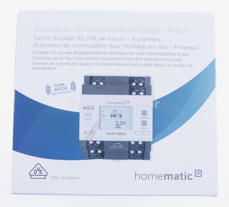 Eq 3 Actuator - Hmip drsi4 Homematic ip Switching Actuator For Din Rail Mounting 4 way - 154431A0