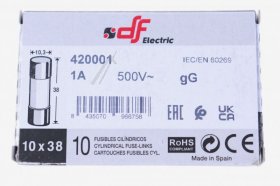 Eska Quick Micro Fuse 10,3x38mm - 1,0a-f Box Of Ceramic Micro Fuses: 10 Pcs Rohs Conform-conform-10,
