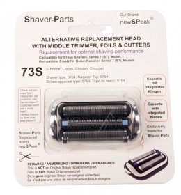 Newspeak Shaver Head - Combipack - Shear System Silver Alternative For Braun Kp73s 73s