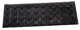 3m Rubber Foot - Ø=19,1x4,1mm Universal, Self-adhesive, Round, Black, Pcs=40