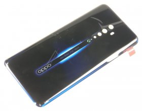 Oppo Battery Compartment Lid - 4721208 Battery Cover Ae007 Black Glass With Padding With Screen Printing
