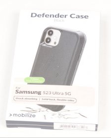 Mobilize Leather Bag Gsm - 28613 Mobilize Defender Case Samsung Galaxy S23 Ultra 5g Black