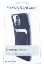 Mobilize Leather Bag Gsm - 28575 Mobilize Rubber Gelly Case With Card Compartment Samsung Galaxy S23 Ultra 5g Matt Black