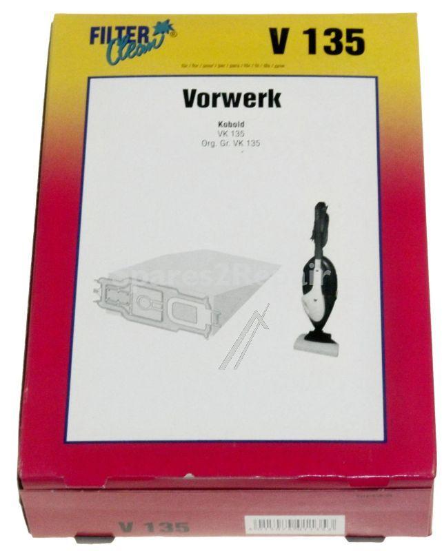 Filterclean Vacuum Cleaner Bags - V135 V175m Dust Bags X 4