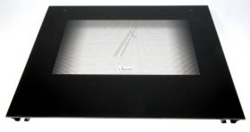 Door Panel - 3428434165 Front Glass Black Faure 494x46 [Electrolux Aeg]