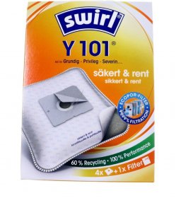 Melitta Vacuum Cleaner Bags - Y101 - 99790 6778484 Y101-99790 Vacuum Cleaner Bags Mp Airspace Green Line 4 Pcs