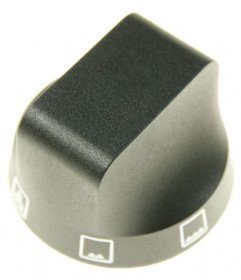 Button - 3550376648 Knob Selector Black 6+0 [Electrolux Aeg]