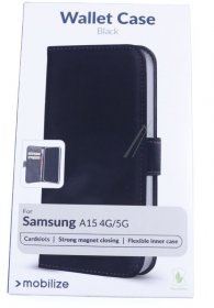 Mobilize Leather Bag Gsm - 29203 Mobilize Classic Gelly Wallet Book Case Samsung Galaxy A15 4g-5g Black