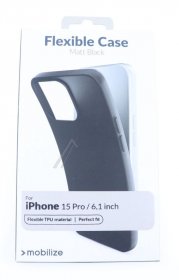Mobilize Leather Bag Gsm - 28905 Mobilize Rubber Gelly Case Apple Iphone 15 Pro Matte Black