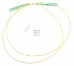 Logilink Optical Plug/optical Plug - Fibre Simplex Patch Cord, Os2 Sm G.657.a2, Sc-apc To Sc-apc, 1 M