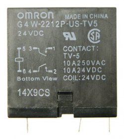 Omron Pcb Relay To 24v - 24vdc 10a-250vac G4w-2212p-us-tv5 24vdc Relay 2 Form A