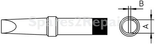 Weller Soldering Tips Weller - Pt B9 Soldering Tip 2,4mm