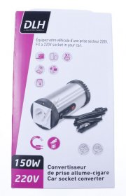 Dlh Transformer - Dy-su1562t Cigarette Lighter Adapter 12v To Socket 220v 150w With 1xusb-a 2 1a