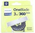 Philips Shaver Head - Qp430-50 Oneblade 360° Replacement Blade 3 Pcs