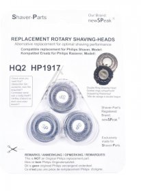 Newspeak Shaver Head - Shaver Head For Philips Hq2-hp1917 - 3 Pcs
