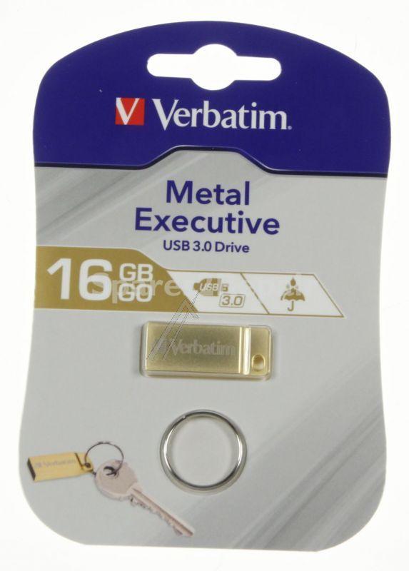 Verbatim Usb-stick 3.0 - 16gb Metal Executive Gold Usb 3.0 Drive 16gb