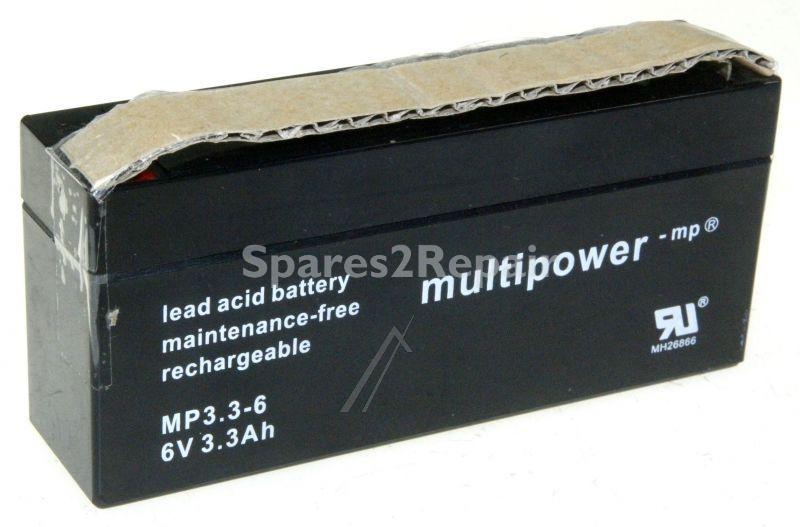 Multipower 6,0v Lead Batteries - Mp3 3-6 6v-3300mah Lead Acid Battery Multipower