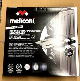 Meliconi Build in Frame drawer - Torre Dark (fsc®) 656128 Stacking Kit Black