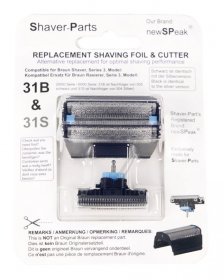 Newspeak Shaver Head - Shaving Head Combi Pack Alternative For Braun 31b-31s