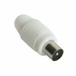 Compatible Coaxial Connector - Coaxial Plug 9 5mm Twist-on Type White