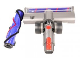 Sqoon Turbo Nozzle - S0268-2 Brush Electrically Rotating Alternative For Dyson 972182-03 (v7-v8-v10-v11-v15) With Led+extra Brush (smooth)