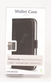 Mobilize Leather Bag Gsm - 80333 Mobilize Classic Gelly Wallet Book Case Motorola Moto G15-g15 Power Black