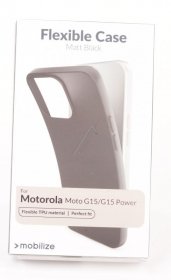 Mobilize Leather Bag Gsm - 80326 Mobilize Rubber Gelly Case Motorola Moto G15-g15 Power Matt Black