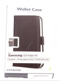 Mobilize Leather Bag Gsm - 80761 Mobilize Classic Gelly Wallet Book Case Samsung Galaxy S25 Edge 5g Black