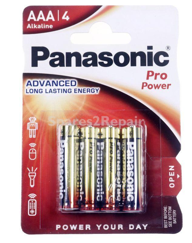 Panasonic Aaa 1,5v Battery - Lr03 Lr03ppg-4bp Lr03 Pro Power Alkaline Battery Aaa 1 5v (4-pk Blister)