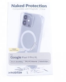 Mobilize Leather Bag Gsm - 29938 Mobilize Magsafe Compatible Naked Protection Case For Google Pixel 9 Pro Xl Transparent