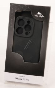 Mystyle Leather Bag Gsm - 80476 My Style Protective Flex Magsafe-compatible Case For Apple Iphone 15 Pro Black