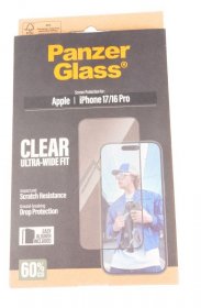 Panzerglass Display Protective Film - Pg30687 Panzerglass Screen Protector Iphone 17 | Iphone 16 Pro | Ultra-wide Fit W Easyaligner