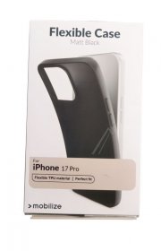 Mobilize Leather Bag Gsm - 81015 Mobilize Rubber Gelly Case Apple Iphone 17 Pro Matt Black