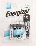 Energizer Aaa 1,5v Battery - Lr03 E303320601 Max Plus Micro (aaa) Chp 4 Pieces