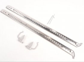 Guide Rail - 11068567 Rack Guide Rail For Cutlery-drawer Left + Right With Clamp (rear Clamp With Hook) [Bosch Siemens]