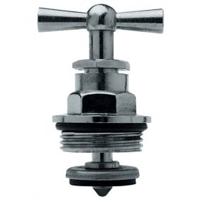Outlet Valve - Knebelgriff-oberteil Messing Poliert Verchromt