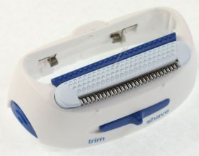 Braun Shaver Head - 7030666 67030666 Silk&soft Shaver Head Frame With Trimmer White-blue