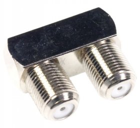 Wisi F-jack/f-jack Adaptor - Dv 45 F-coupling Connector 180°, 1 Pc