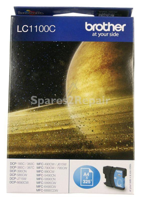 Brother Cartridge - Lc1100c Cartridge Cyan