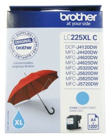 Brother Cartridge - Lc225xlc Ink Cartridge Cyan 1 2k