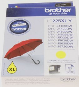 Brother Cartridge - Lc225xly Ink Cartridge Yellow 1 2k