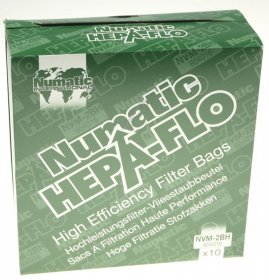 Numatic Vacuum Cleaner Bags - Nvm-2bh 604016 3 Layer Vacuum Hepaflo Filter Dust Bag (pack 10)