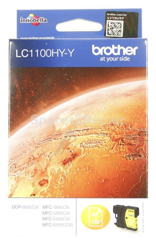 Brother Cartridge - Lc1100hyy Ink Cartridge Yellow