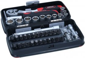 Stier Nut Driver Set - 902517 Socket Spanner And Bit Set 1-4 Professional In Bag Set Of 38