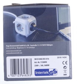 Brennenstuhl Four-way Trailing Socket - Alea Power Usb-charger Four-way Trailing Socket (1.4m + Child Protection)