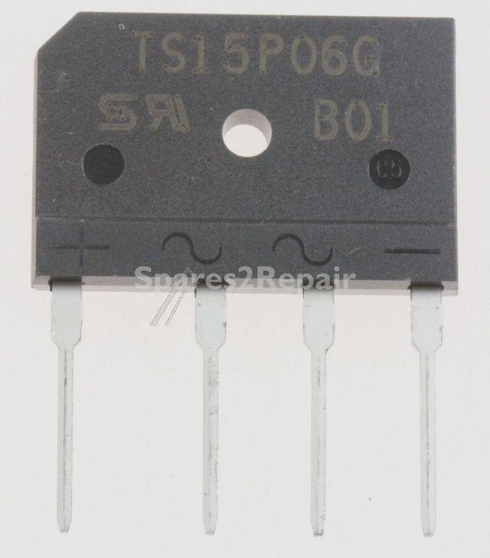 Taiwan Semiconductor Bridge Rectifier - Single Phase 15.0 Amps. Glass Passivated Bridge Rectifiers